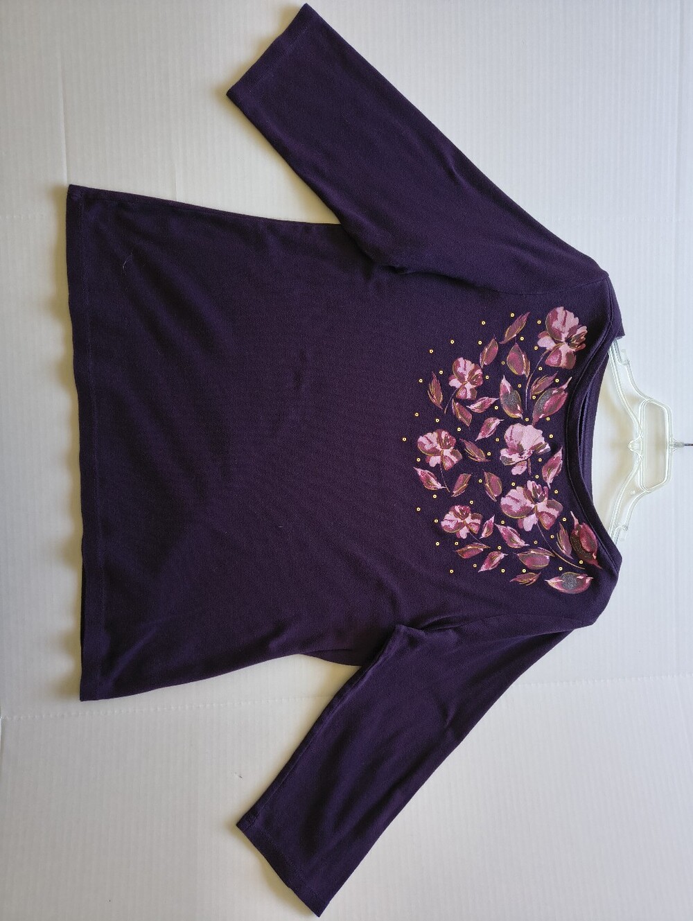 Croft & Barrow Floral Scoop Neck Top